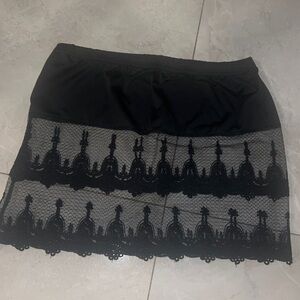 Fav item from Italy ‼️NWOT BLACK LACE MINI SKIRT🚨